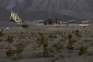 Construction equipment, Las Vegas, Nevada: digital photograph