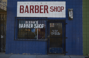 Businesses on Jackson Avenue in the Historic Westside neighborhood, Las Vegas, Nevada: digital photograph