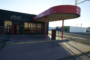 Businesses on Jackson Avenue in the Historic Westside neighborhood, Las Vegas, Nevada: digital photograph
