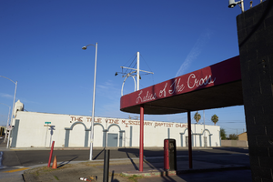 Businesses on Jackson Avenue in the Historic Westside neighborhood, Las Vegas, Nevada: digital photograph