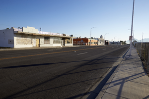 Businesses on Jackson Avenue in the Historic Westside neighborhood, Las Vegas, Nevada: digital photograph