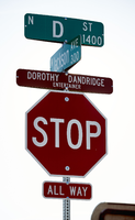 D Street and Jackson Avenue in the Historic Westside neighborhood, Las Vegas, Nevada: digital photograph