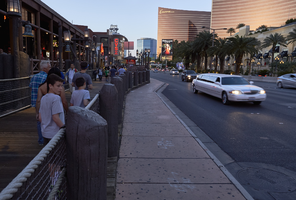 Pedestrian traffic on Las Vegas Boulevard, Las Vegas, Nevada: digital photograph