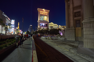 Fountain under construction at the Forum Shops at Caesars Palace, Las Vegas, Nevada: digital photograph