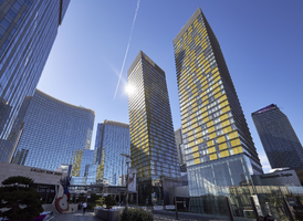 Veer Towers at CityCenter on the Las Vegas Strip, Las Vegas, Nevada: digital photograph