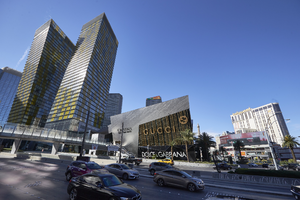Veer Towers at CityCenter on the Las Vegas Strip, Las Vegas, Nevada: digital photograph