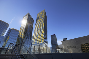 Veer Towers at CityCenter on the Las Vegas Strip, Las Vegas, Nevada: digital photograph