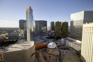 CityCenter, Veer Towers, and The Cosmopolitan, Las Vegas, Nevada: digital photograph
