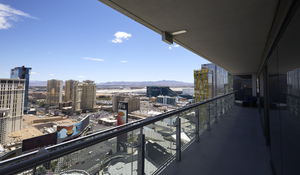 Balcony view of Las Vegas Strip, Las Vegas, Nevada: digital photograph