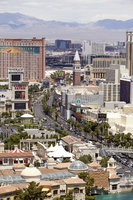 The Las Vegas Strip from above, Las Vegas, Nevada: digital photograph