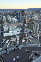 Tourists on Stratosphere observation deck, Las Vegas, Nevada: digital photograph