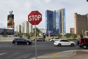 North end of Las Vegas Strip, Las Vegas, Nevada: digital photograph
