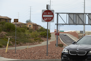 Western Beltway Trail looking north, Las Vegas, Nevada: digital photograph
