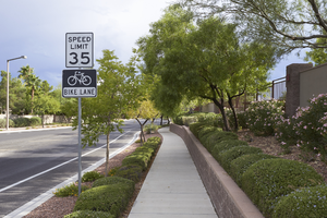 Entrance to The Willows Village at Summerllin , Las Vegas, Nevada: digital photograph