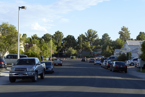 Residences on South Diamondback Drive near West Sahara Avenue looking north, Las Vegas, Nevada: digital photograph