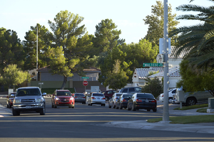 Residences on South Diamondback Drive near West Sahara Avenue looking north, Las Vegas, Nevada: digital photograph