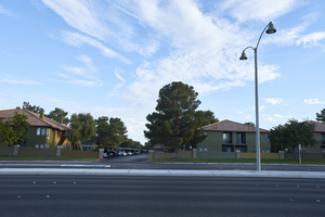 The Breakers apartments on West Sahara Avenue, Las Vegas, Nevada: digital photograph