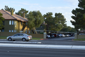 The Breakers apartments on West Sahara Avenue, Las Vegas, Nevada: digital photograph