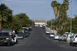 Single family hosuing on West Alcoa Avenue and Richfield Boulevard looking west, Las Vegas, Nevada: digital photograph