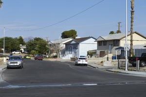 Single family housing on West Merritt Avenue at Richfield Boulevard looking west, Las Vegas, Nevada: digital photograph