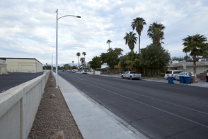 El Camino Avenue looking west, Las Vegas, Nevada: digital photograph