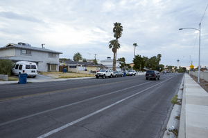 Homes on El Camino Avenue looking northeast, Las Vegas, Nevada: digital photograph