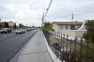 Home on San Bernardino Avenue at South Arville Street looking north, Las Vegas, Nevada: digital photograph