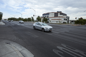 Nevada State Business Center on West Sahara Avenue at Rye Street, looking northwest, Las Vegas, Nevada: digital photograph