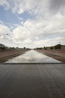 The Flamingo Wash at Nellis Bouleavard south of East Sahara Avenue looking west, Clark County, Nevada: digital photograph