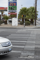 Pedestrian traffic on Nellis Boulevard at East Sahara Avenue looking north, Clark County, Nevada: digital photograph