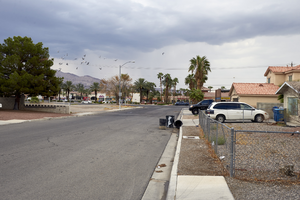 Homes on East Welter Avenue near East Sahara Avenue and Nellis Boulevard, Clark County, Nevada: digital photograph