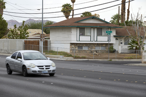 Single family development on East Sahara Avenue near Nellis Boulevard, Clark County, Nevada: digital photograph