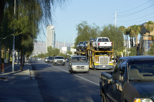 East Sahara Avenue and Maryland Parkway traffic looking west, Las Vegas, Nevada: digital photograph