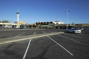 Commercial Center on East Sahara Avenue west of Maryland Parkway, Las Vegas, Nevada: digital photograph