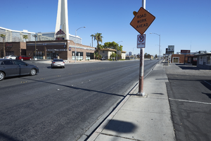 Paradise Road looking north, Las Vegas, Nevada: digital photograph