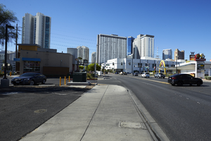Paradise Road looking south, Las Vegas, Nevada: digital photograph
