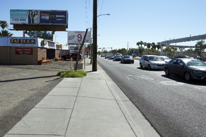 Business on East Sahara Avenue looking east, Las Vegas, Nevada: digital photograph