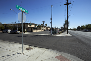 Park East Apartments on East Sahara Avenue at Santa Rosa Drive, Las Vegas, Nevada: digital photograph