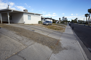 Mid-century modern home development on 15th Street near East Sahara Avenue looking north, Las Vegas, Nevada: digital photograph