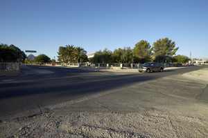 O'Bannon Drive and Red Rock Street, looking southwest, Las Vegas, Nevada: digital photograph