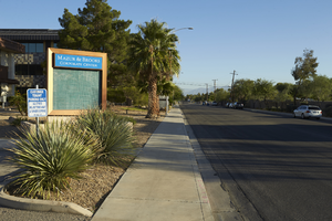 Mazur & Brooks Corporate Center in Red Rock Street, looking north, Las Vegas, Nevada: digital photograph