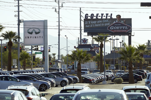 West Sahara Avenue and Lindell Road, Las Vegas, Nevada: digital photograph