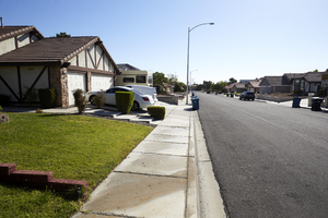 Single family housing on Peppermill Drive, looking east, Las Vegas, Nevada: digital photograph