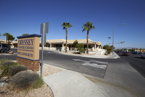 Odyssey Charter School on Jones Boulevard, looking north, Las Vegas, Nevada: digital photograph