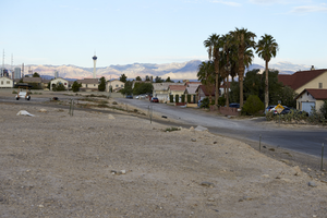 Single family housing on East Sahara Avenue near Lamb Boulevard, looking west, Las Vegas, Nevada: digital photograph