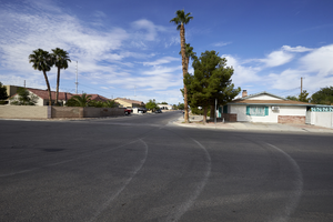 Single Family housing on Cincinnati Avenue at Arden Street, looking west, Las Vegas, Nevada: digital photograph
