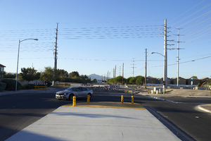 Sloan Lane at the Flamingo Wash, looking south, Las Vegas, Nevada: digital photograph