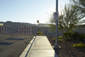 End of East Sahara Avenue east of Hollywood Boulevard, looking east, Las Vegas, Nevada: digital photograph