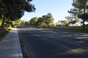 Grand Canyon Drive north of North Lake Drive and south of West Sahara Avenue, looking northeast, Las Vegas, Nevada: digital photograph