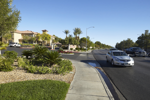 Broadstone Talavera entrance on Fort Apache Road north of West Sahara Avenue, looking north, Las Vegas, Nevada: digital photograph